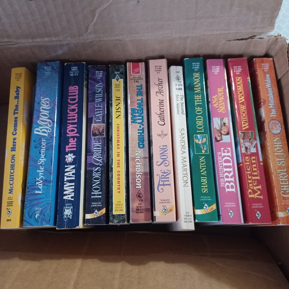 Lot of 12 paperback Romance books and fiction see pic for titles.